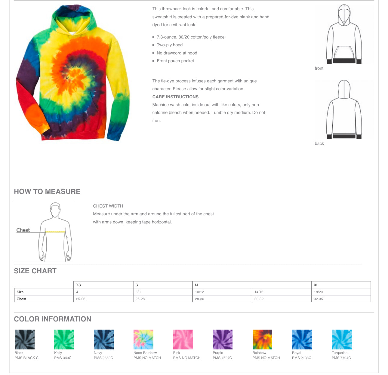 HILLSDALE HAWKS LABUBU HOODIE