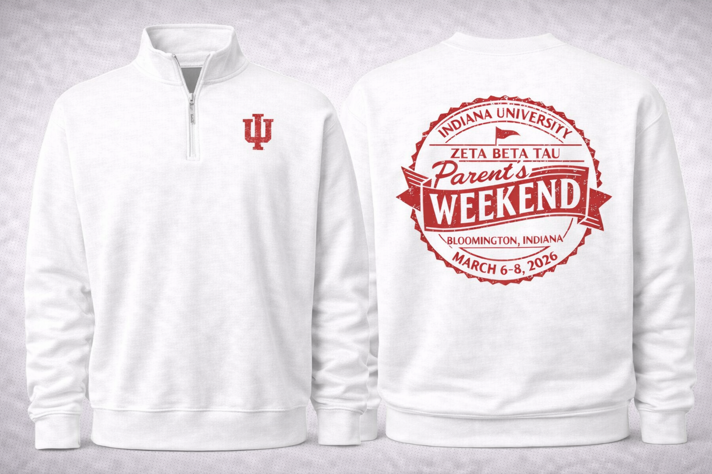 ZBT Parents Weekend 1/4 zip