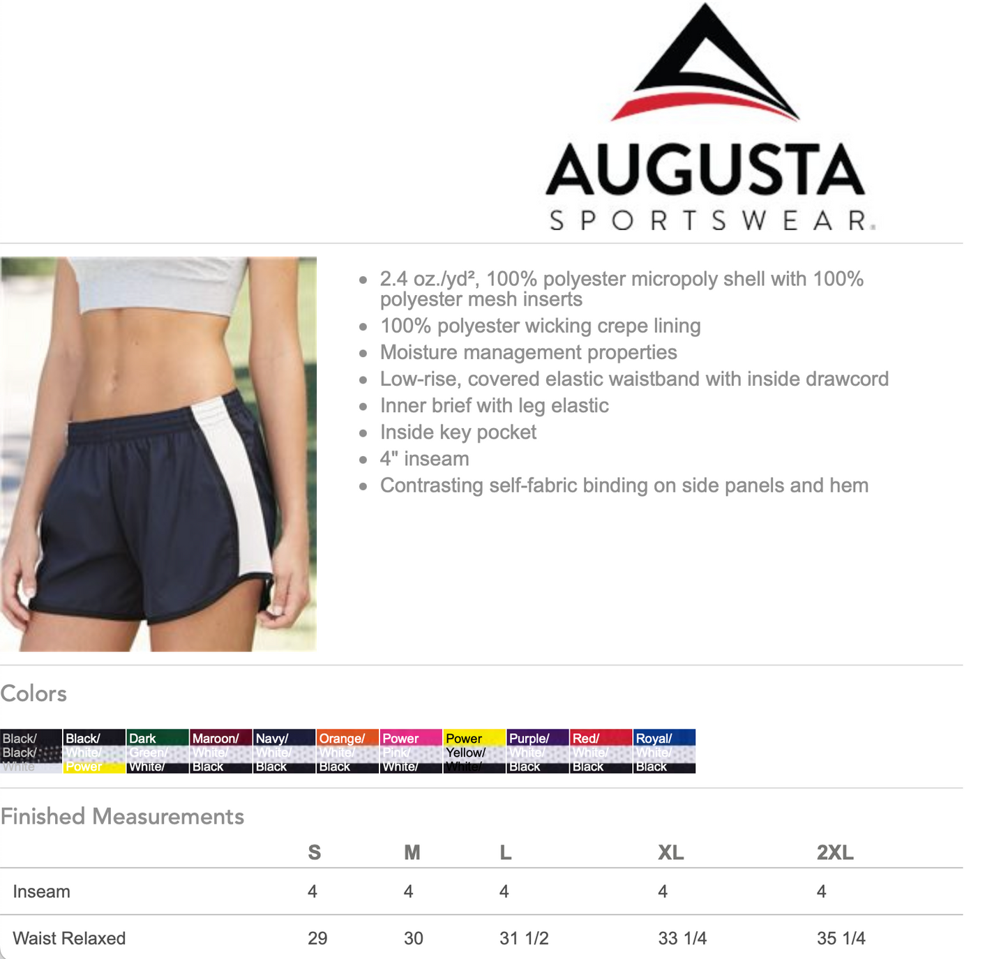 PASCACK LACROSSE WOMENS/GIRLS PULSE TEAM SHORTS