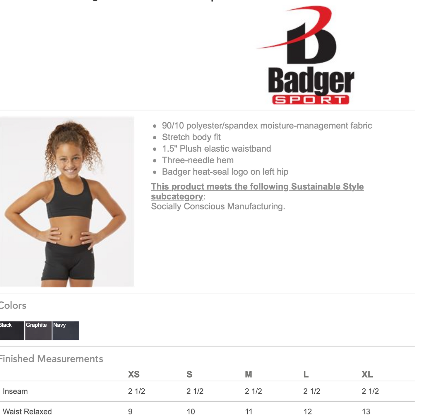 RAMSEY CHEER COMPRESSION SHORTS