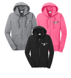 PASCACK LACROSSE WOMENS CORE FLEECE FULL ZIP HOODED SWEATSHIRT