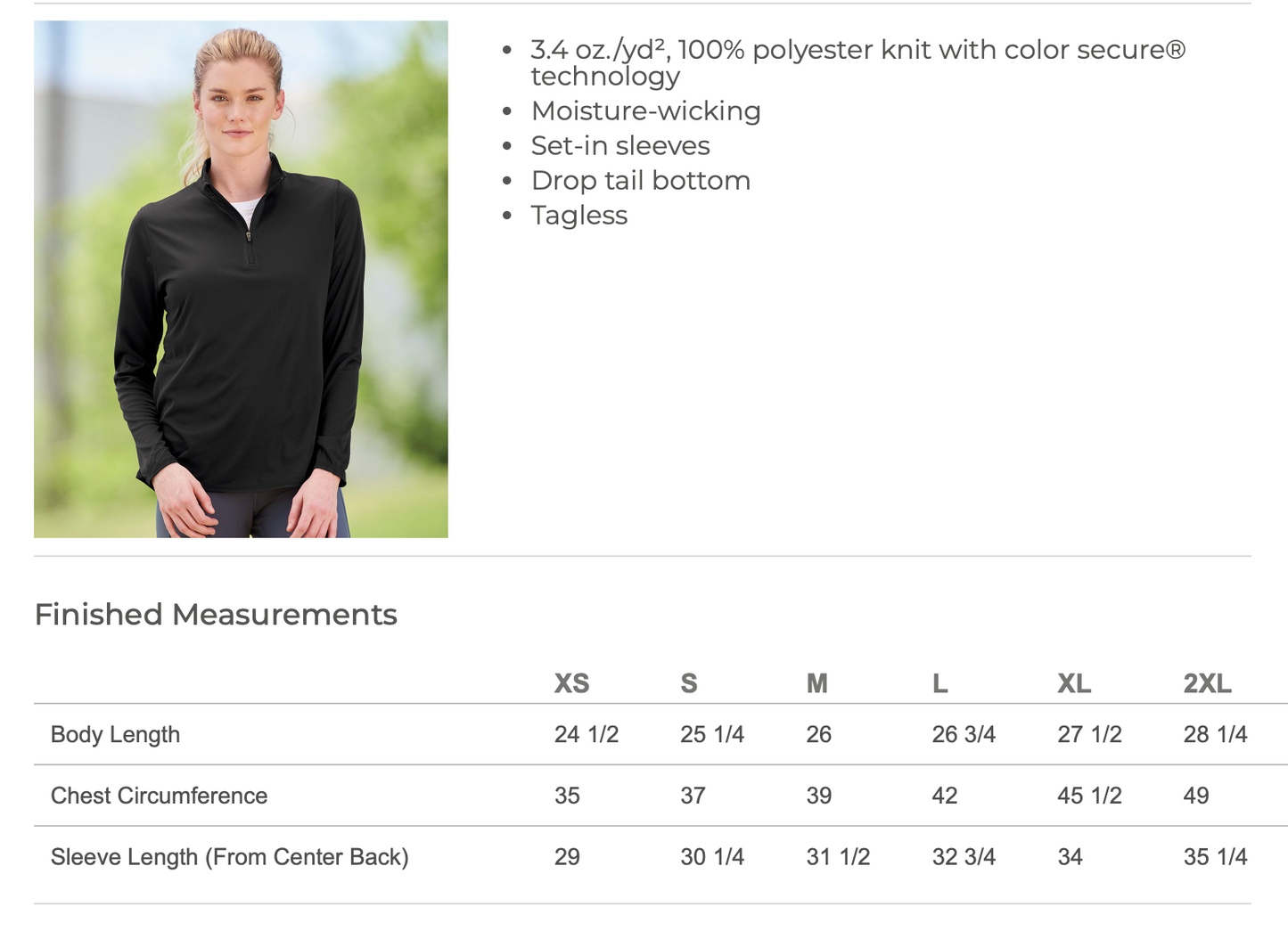 PASCACK VALLEY CROSS COUNTRY EMBROIDERED WOMENS 1/4 ZIP PERFORMANCE