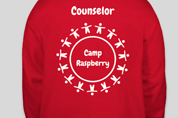 PV CAMP RASPBERRY RED TSHIRT/HOODIE/CREW COUNSELOR 2026
