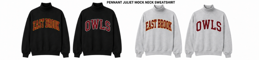 PARK RIDGE PENNANT MOCK NECK SWEATSHIRT