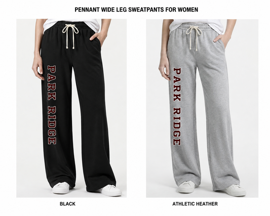 PARK RIDGE OWLS PENNANT WIDE LEG SWEATPANTS