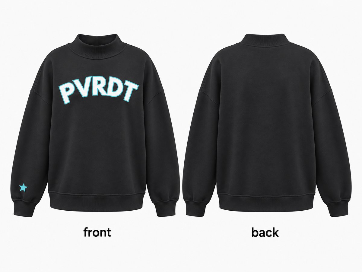 PVRDT MOCKNECK SWEATSHIRT