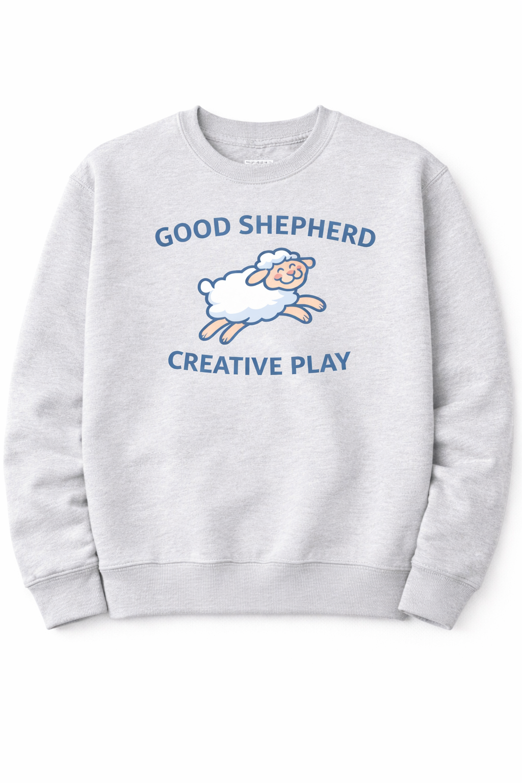 GOOD SHEPHERD GREY CREWNECK