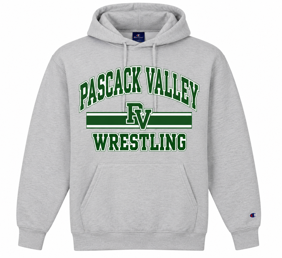 PASCACK VALLEY WRESTLING CHAMPION GREY HOODIE