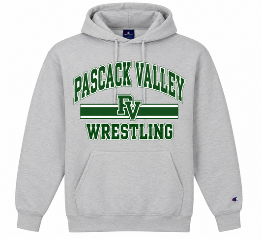 PASCACK VALLEY WRESTLING CHAMPION GREY HOODIE