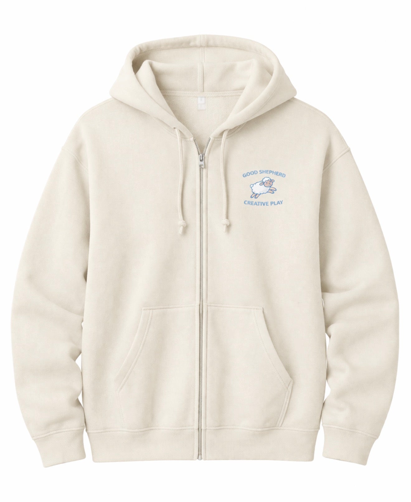 GOOD SHEPHERD ZIP UP SWEATSHIRT