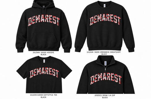 DEMAREST FLOWER FONT LOGO