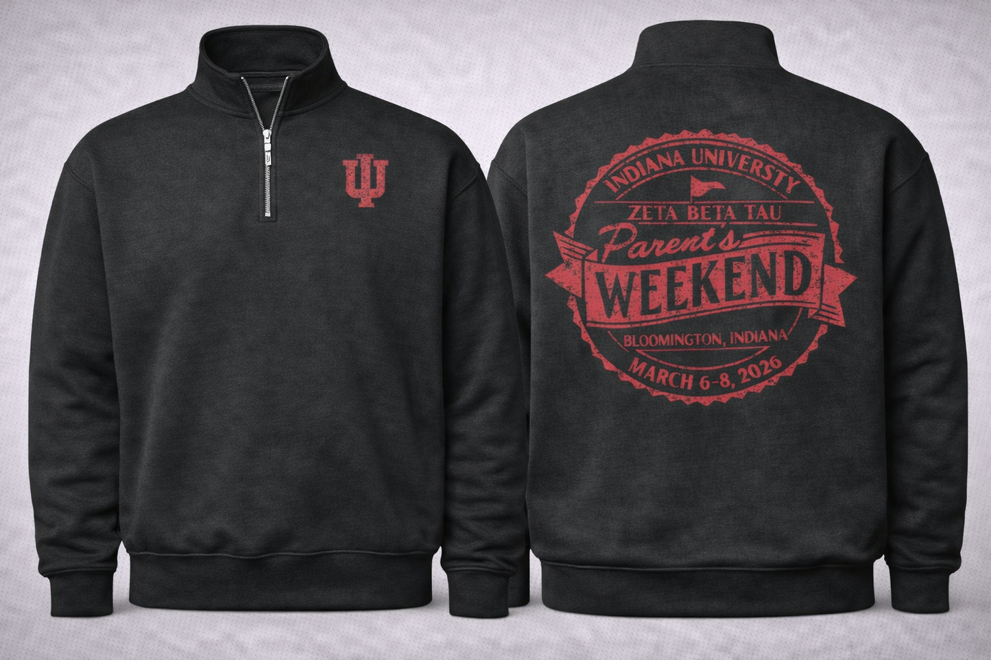 ZBT Parents Weekend 1/4 zip
