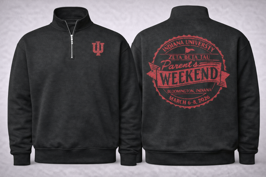 ZBT Parents Weekend 1/4 zip
