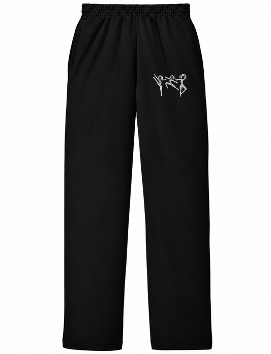 PVRDT OPEN BOTTOM RHINESTONE SWEATPANTS