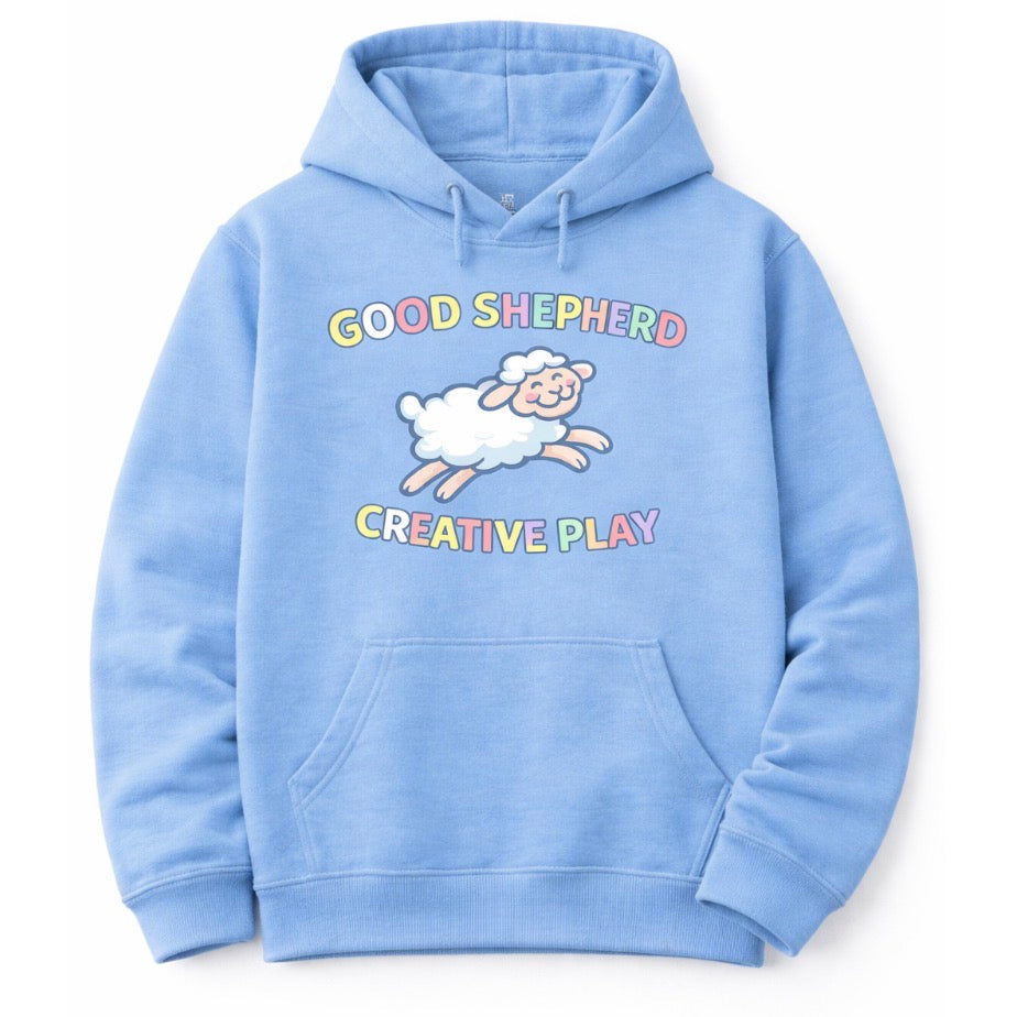 GOOD SHEPHERD BLUE HOODIE