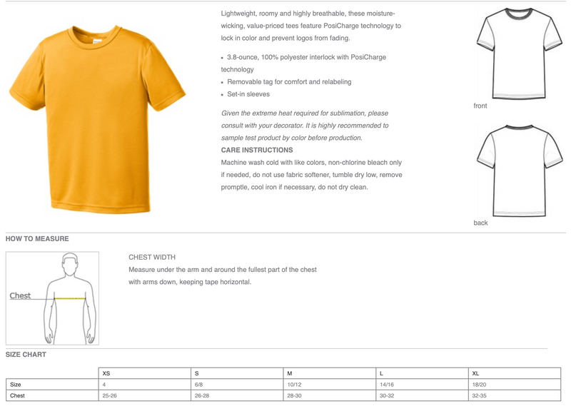 CRAIG SCHOOL VARSITY TSHIRT/PERFORMANCE