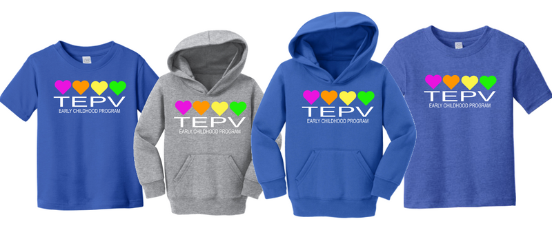 TEPV HEARTS DESIGN TSHIRT/HOODIE