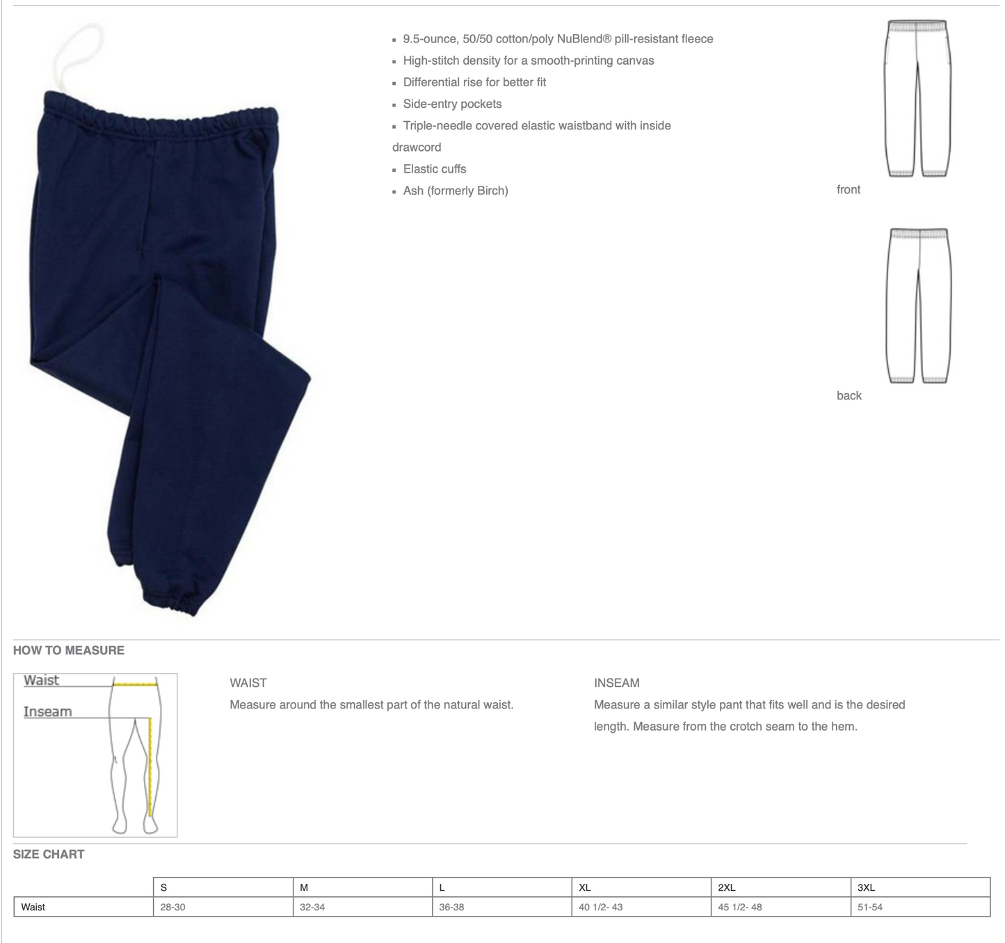 PEQUANNOCK SWEATPANTS