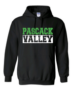 PASCACK VALLEY DISTRESSED FONT HOODIE