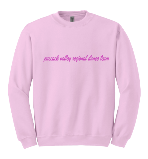PASCACK DANCE TEAM EMBROIDERED PINK CREWNECK
