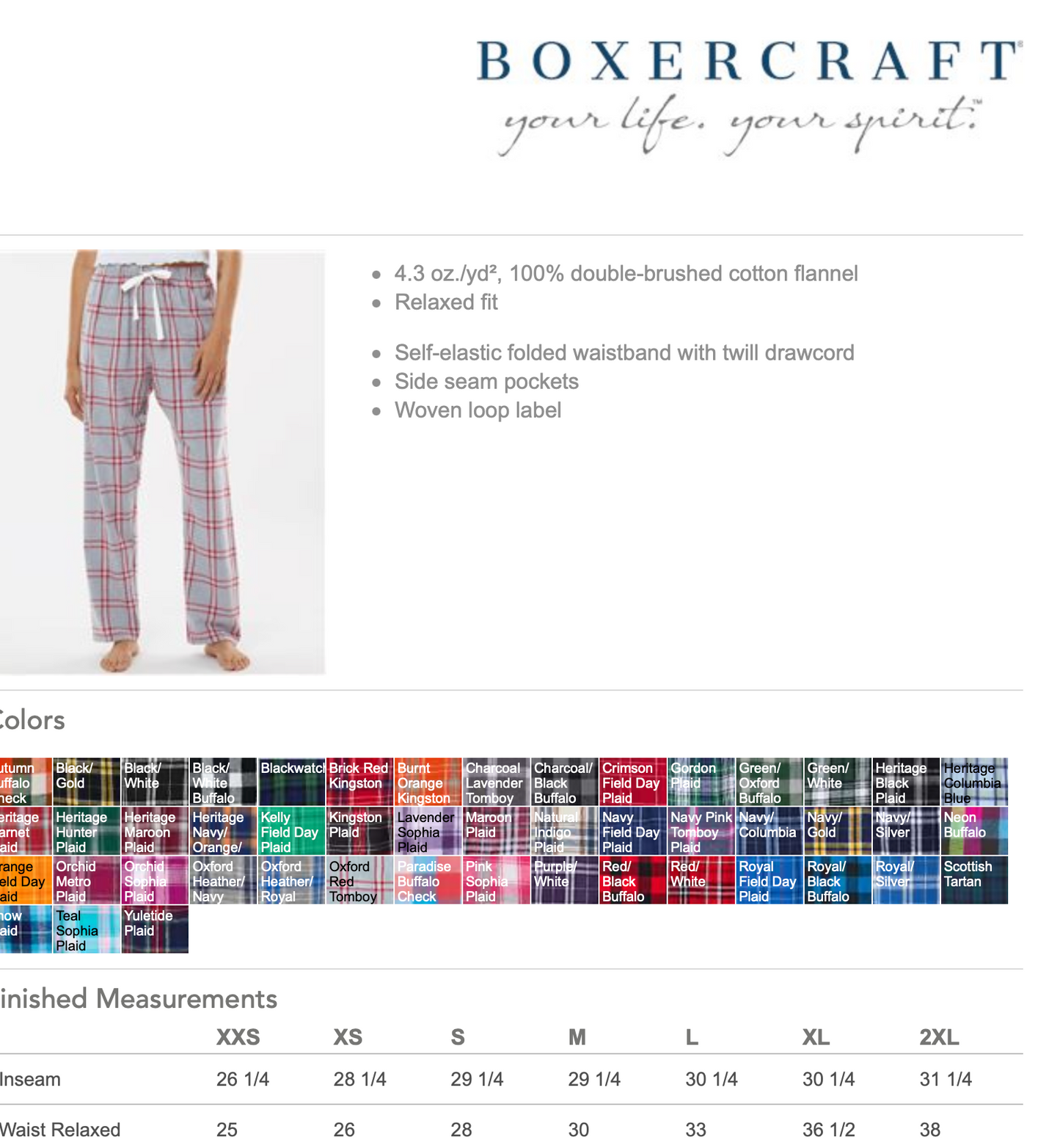 PASCACK HILLS BASEBALL FLANNEL PANTS