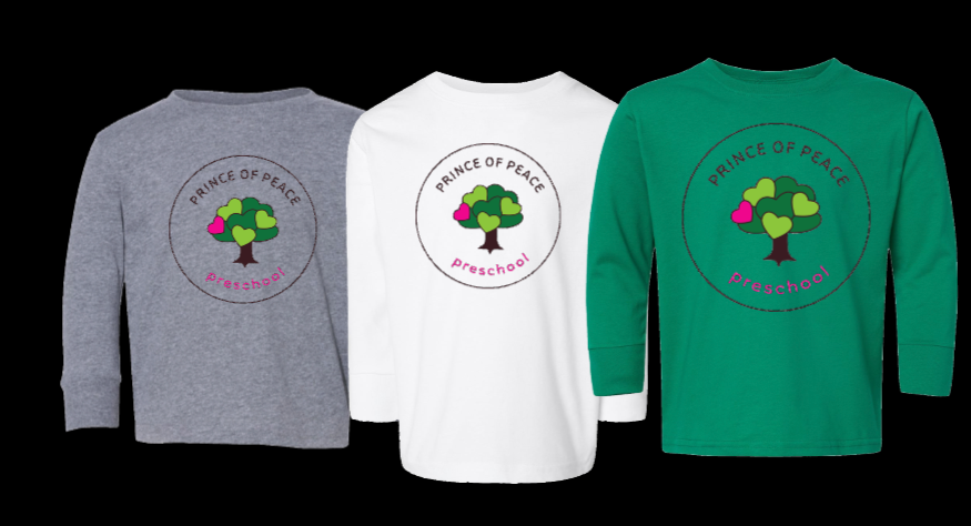 PRINCE OF PEACE PRESCHOOL LONG SLEEVE SHIRT TODDLER/YOUTH