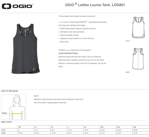 PASCACK VALLEY OGIO TANK TOP