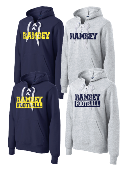 RAMSEY/RAMSEY FOOTBALL LACED HOODIE