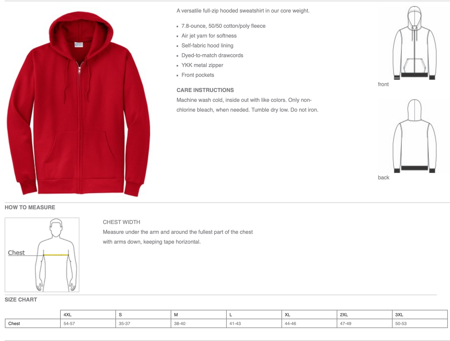RAMSEY CHEER ZIP UP HOODIE