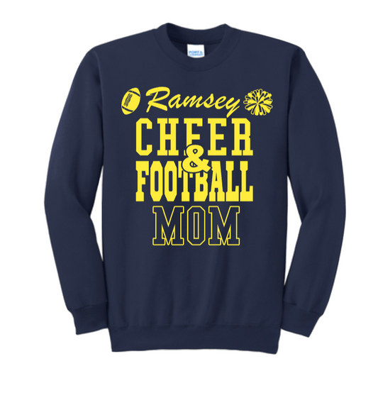 RAMSEY CHEER& FOOTBALL MOM CREWNECK