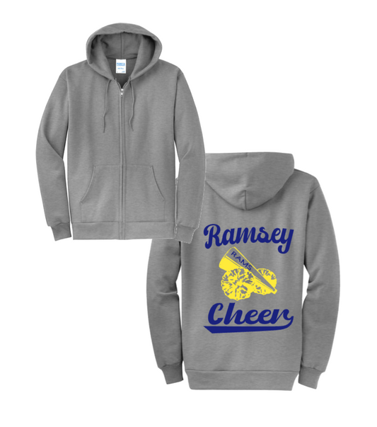 RAMSEY CHEER ZIP UP HOODIE