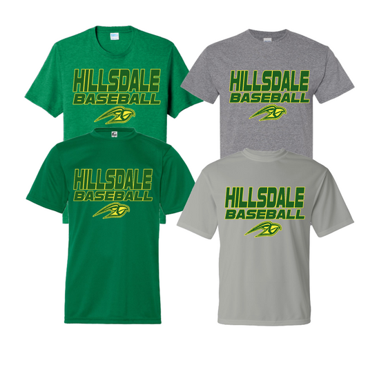HILLSDALE HAWKS BASEBALL SHORT SLEEVE SHIRT