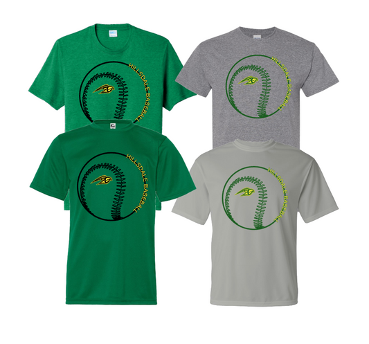 HILLSDALE HAWKS BASEBALL BASEBALL LOGO SHORT SLEEVE SHIRT