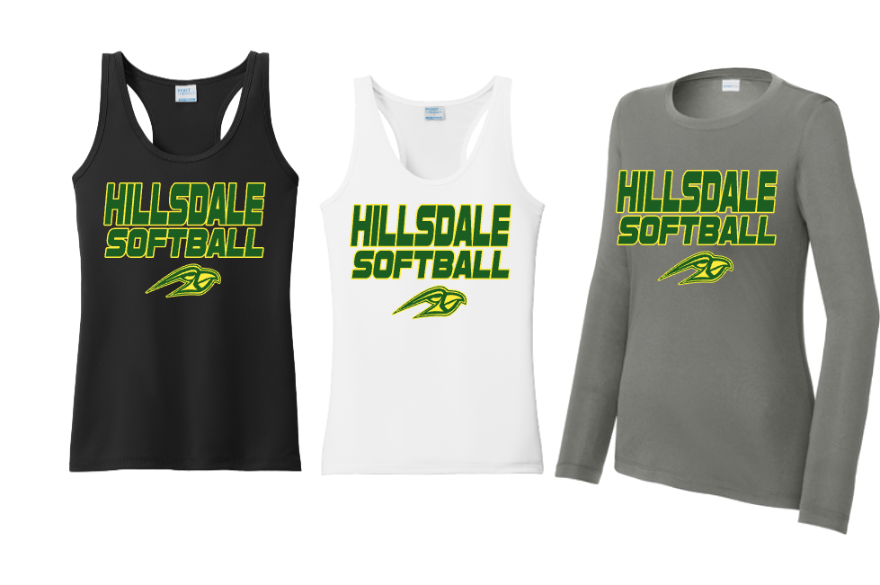 HILLSDALE HAWKS SOFTBALL  PERFORMANCE WOMENS SHIRT