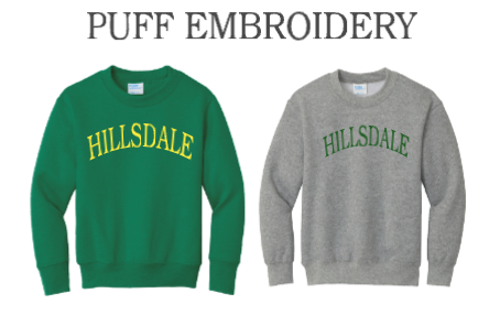 HILLSDALE PUFF EMBROIDERY