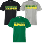 HILLSDALE HAWKS PERFORMANCE MULTI COLOR HILLSDALE LOGO