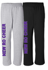 NEW RO CHEER OPEN BOTTOM SWEATPANTS