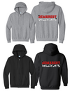 DEMAREST WILDCATS ZIP UP SWEATSHIRT