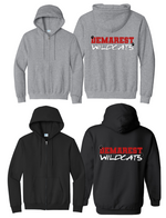 DEMAREST WILDCATS ZIP UP SWEATSHIRT