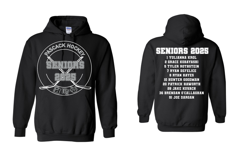 PASCACK HOCKEY SENIOR HOODIE SWEATSHIRT 2025