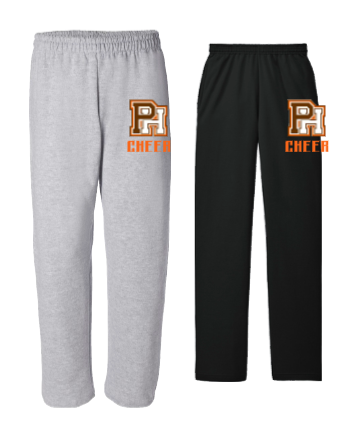 PASCACK HILLS CHEER OPEN BOTTOM SWEATPANTS