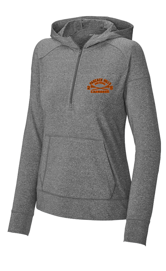 PASCACK HILLS LAROSSE SPORT WICK 1/2 ZIP HOODIE