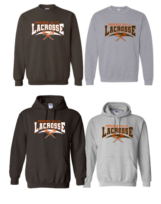 PASCACK HILLS LACROSSE HOODIE/CREWNECK STYLE 1