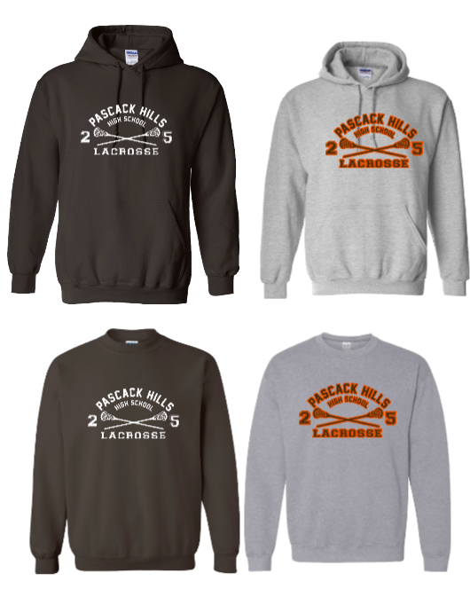 PASCACK HILLS LACROSSE HOODIE/CREWNECK STYLE 2