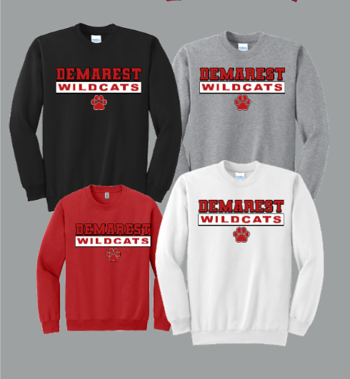 custom crewneck sweatshirts and other spiritware for new jersey schools