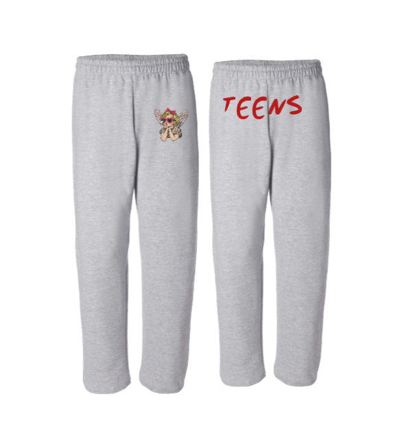 TYLER HILL TEENS OPEN BOTTOM ANGEL SWEATPANTS