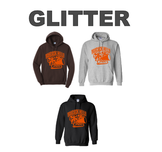 PASCACK HILLS CHEER GLITTER  HOODIE