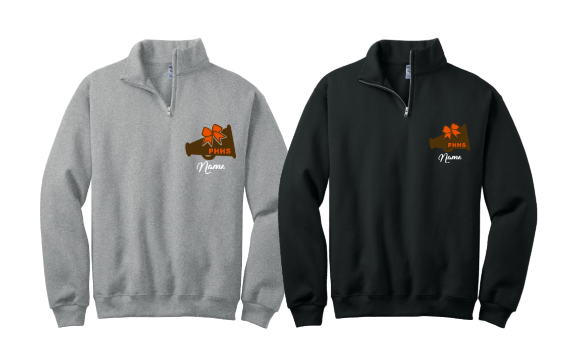 PASCACK HILLS CHEER 1/4 ZIP SWEATSHIRT