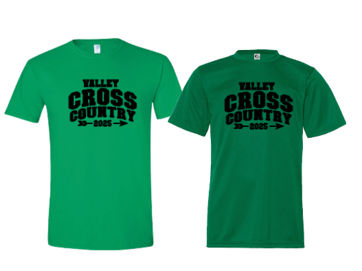 PASCACK VALLEY CROSS COUNTRY GREEN SHIRT