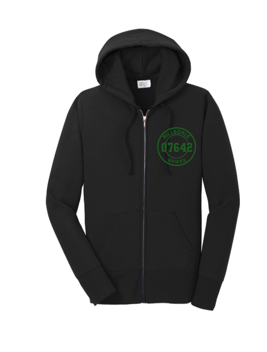 HILLSDALE HAWKS  ZIP UP HOODIE